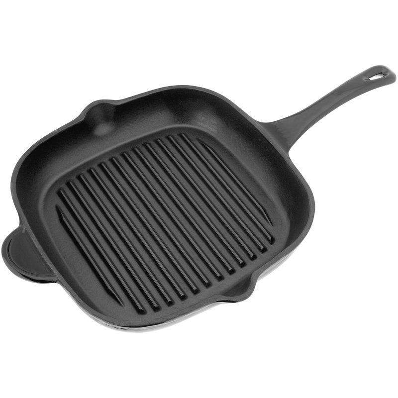 Stellar Cast Iron 28cm NonStick Grill Pan Wayfair.co.uk